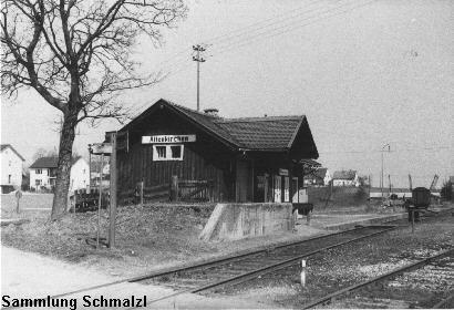 Bahnhof Attenkirchen, April 1969