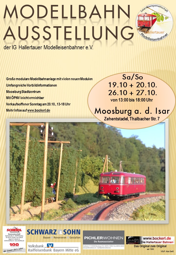 Plakat zur Ausstellung in Moosburg 2019